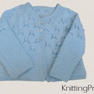 A-line baby blue girls, 2 to 4 years cardigan 