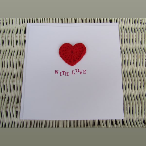 With love card, Valentine’s Day card