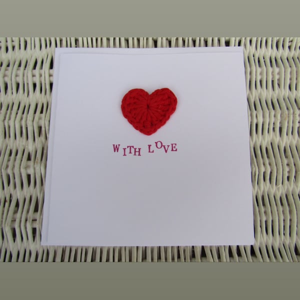 With love card, Valentine’s Day card