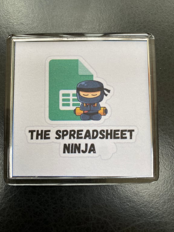 Spreadsheet Ninja Excel Lover decorative magnet for office workers