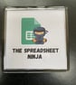 Spreadsheet Ninja Excel Lover decorative magnet for office workers - Image 1