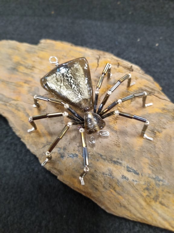 Hanging Spider Suncatcher Decoration Vintage Bum Bead
