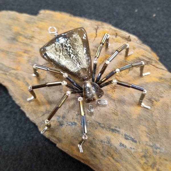 Hanging Spider Suncatcher Decoration Vintage Bum Bead
