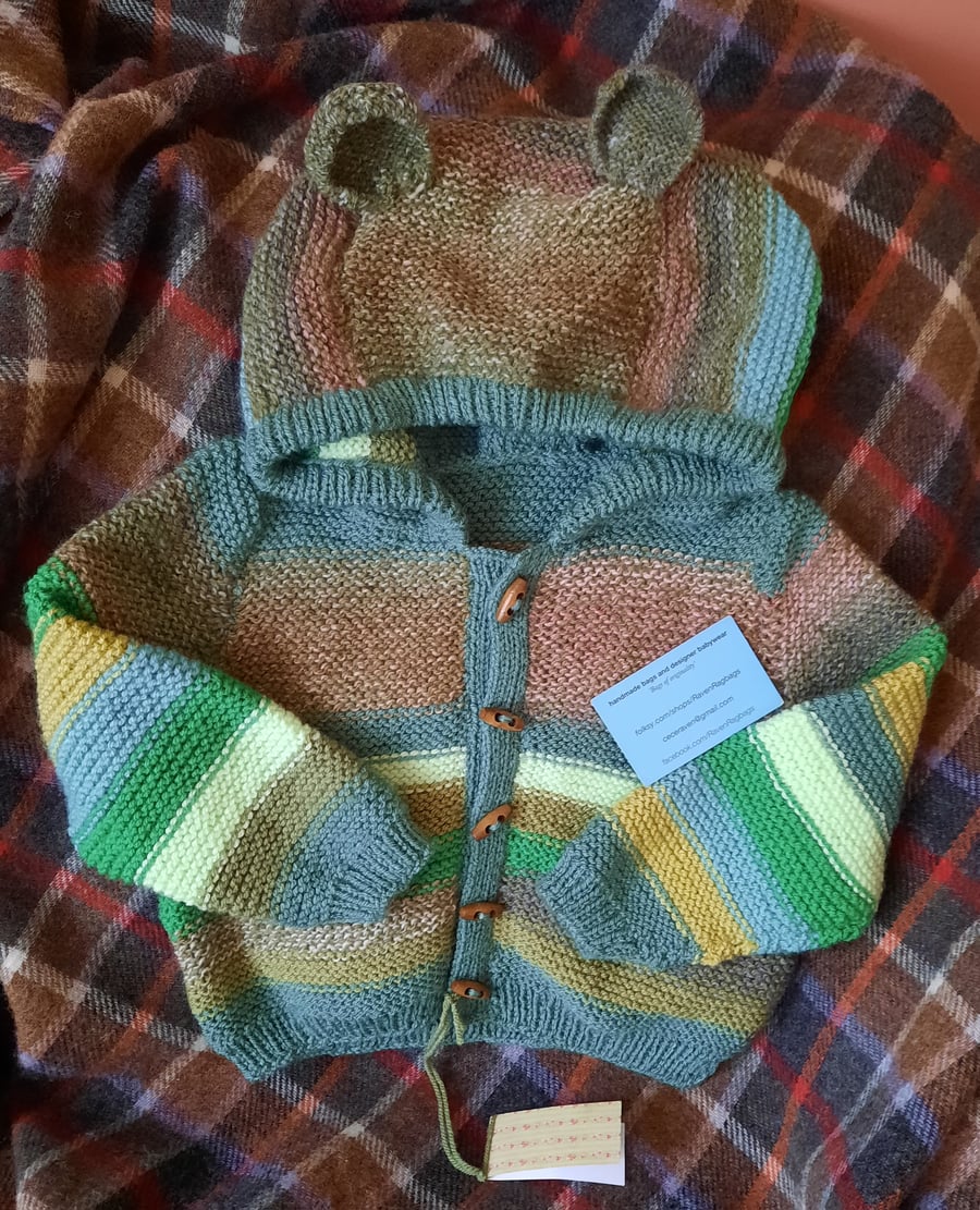 Woodland Grove handknitted toddler hoody