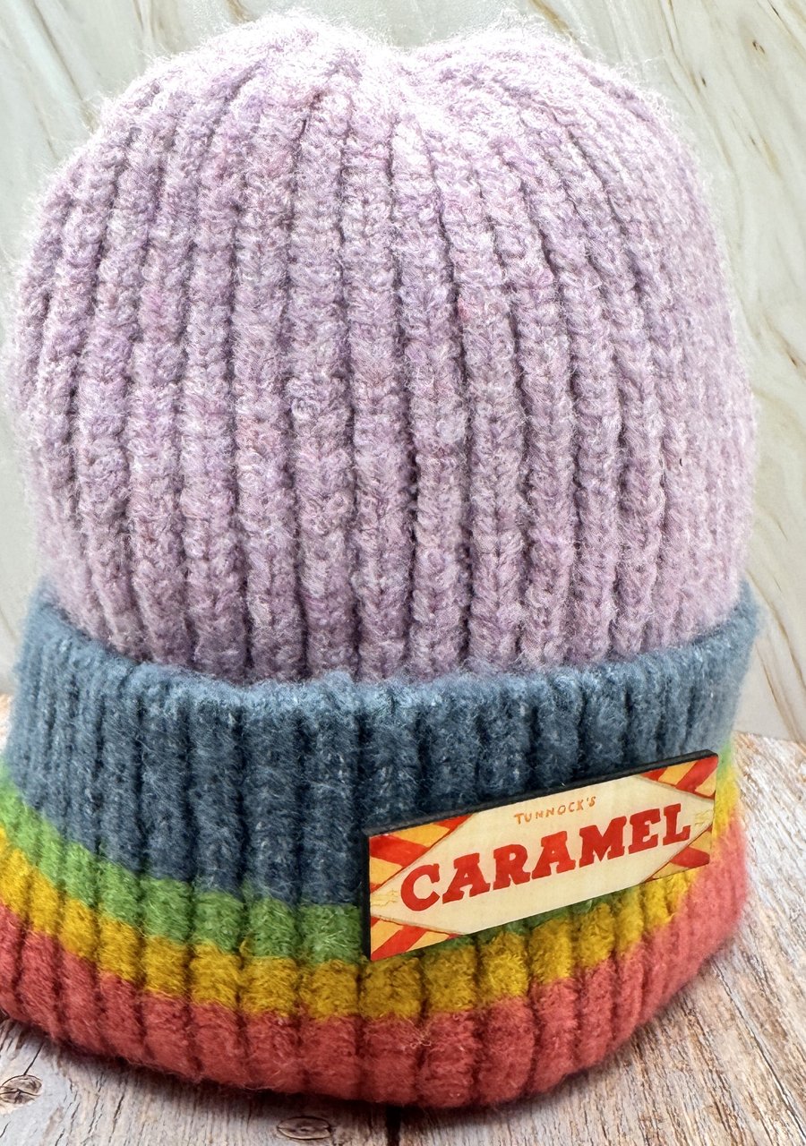 Caramel Wood and Resin Pin Badge 