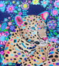 Original Leopard Acrylic Painting 18x18 inches