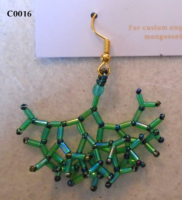 Fractal-style earrings (customisable)