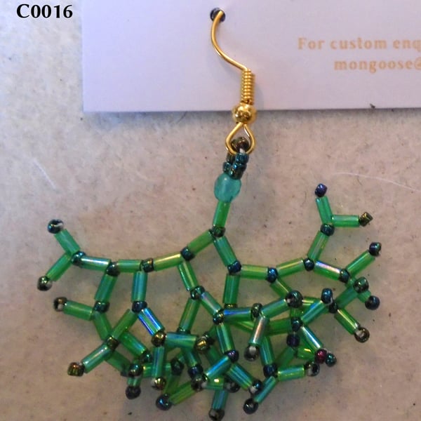 Fractal-style earrings (customisable)
