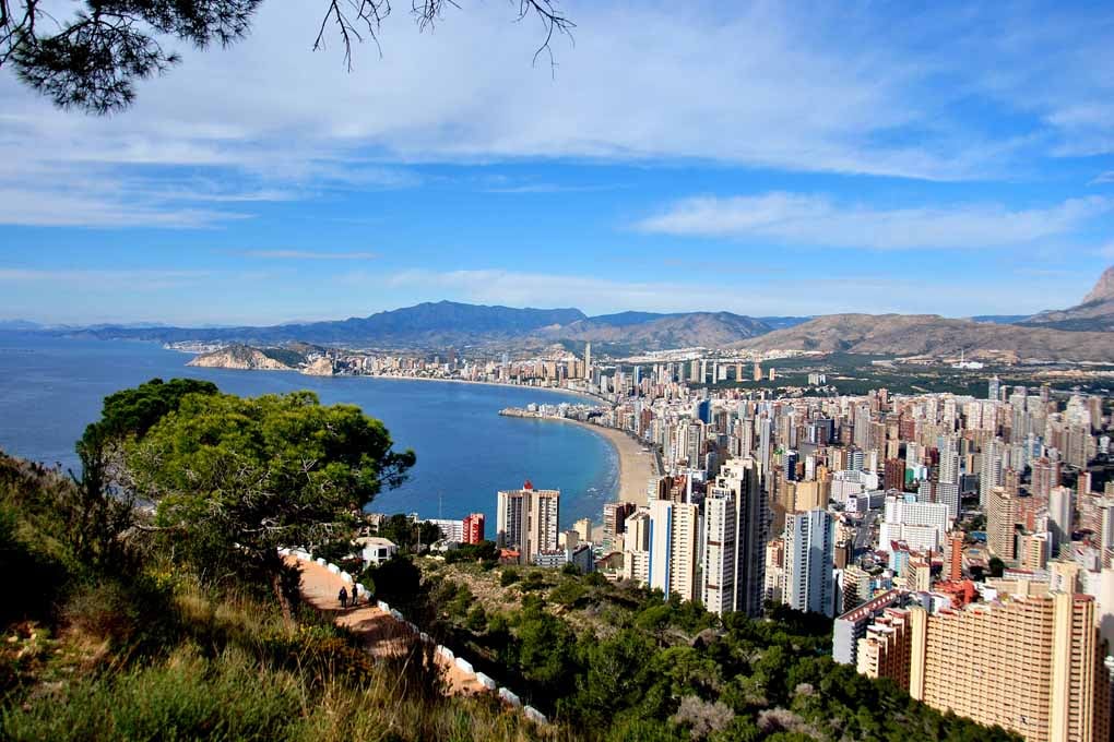 Benidorm Cityscape Skyline Spain Photograph Print