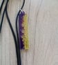 Necklace quirky unique made from resin 