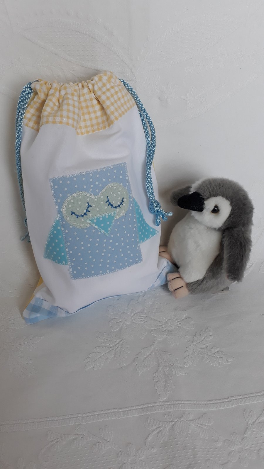Owl drawstring bag 