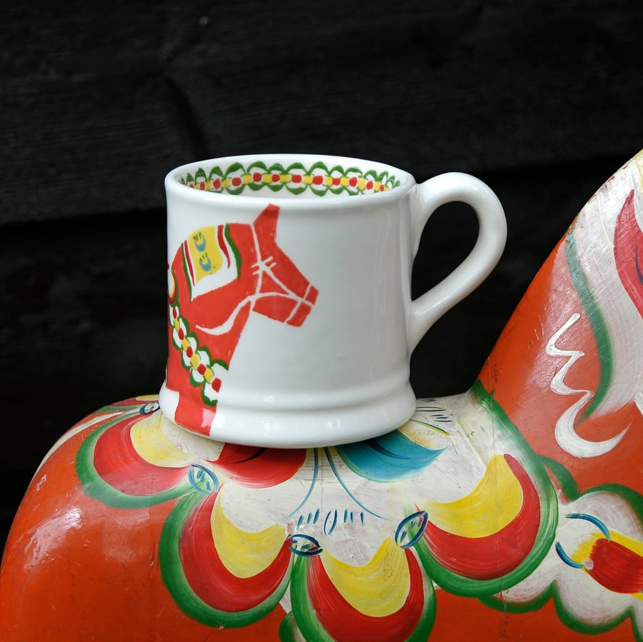 Dala Horse Country Mug - Hand Painted