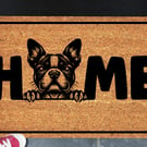 Boston Terrier Door Mat No.4 - Boston Terrier Dog Doormat - 3 Sizes