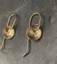 Tiny Silver or 14k filled gold dangly Earrings - Image 2