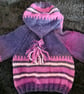 Baby handknit hooded cardigan - Image 1