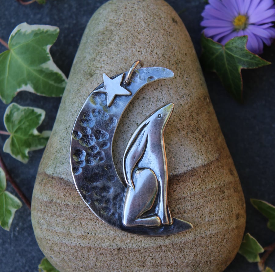 Moon Hare Pendant (large)