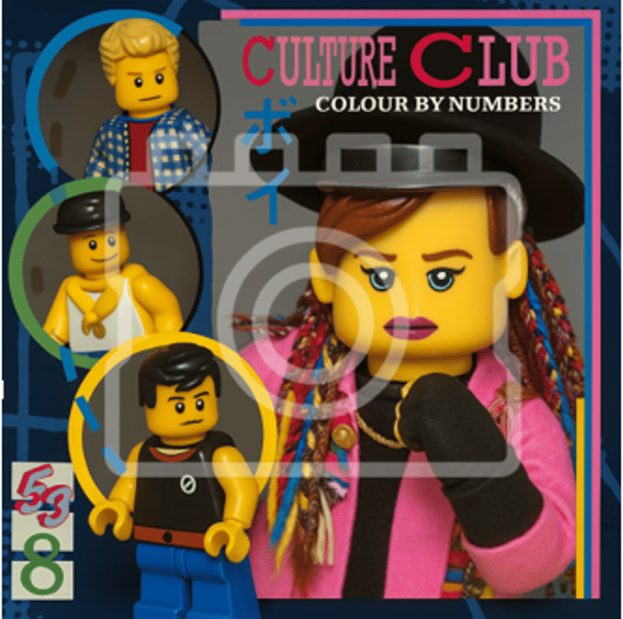 LEGO-Inspired Culture Club "Colour by Numbers" – 5x5" Mounted Print