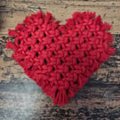 Macrame Heart Coaster