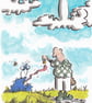 'Jasper and Mabel' an A5 sized original artwork - Image 1