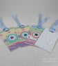 Pack of 4 handmade gift tags in pastel colours - Image 2