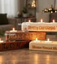 Tea Light Candle Holder - Christmas Wood Candle - Image 2