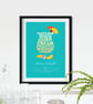 Pina Colada Cocktail Poster Word Art Poster - Image 1
