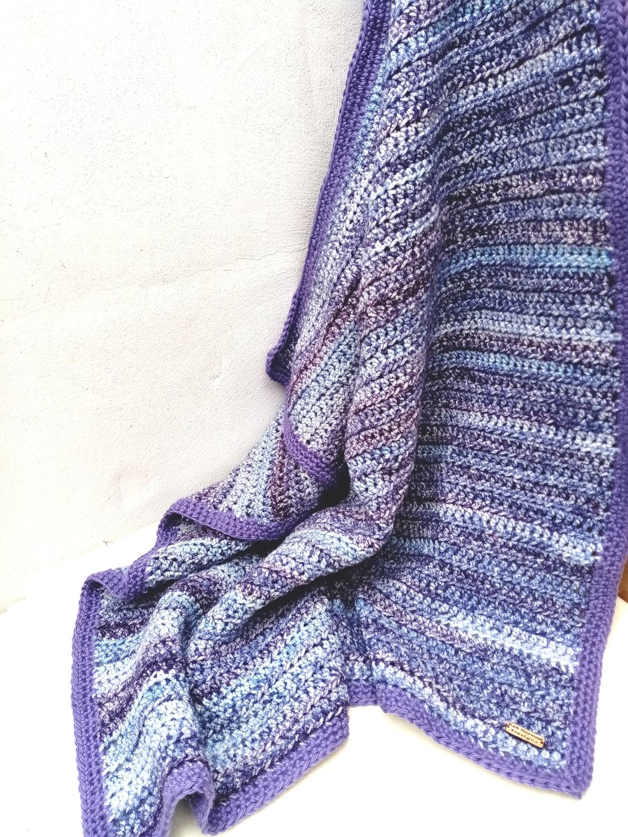 Crocheted Blanket, Lap Blanket, Pram Cover, Baby Gift