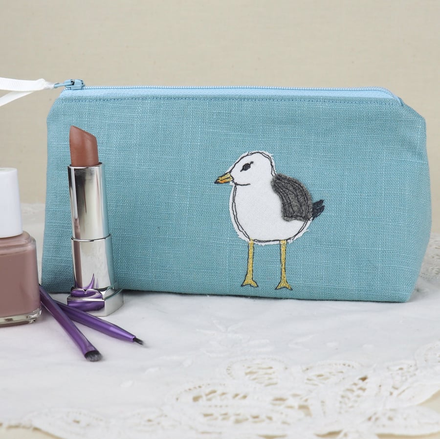 Make Up Bag Cosmetics Bag Seagull Nature Wildlife Bird