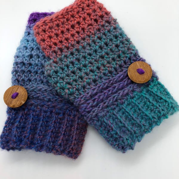 Wrist warmers, fingerless gloves,driving gloves,walking gloves,working from home