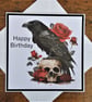 C4756    Gothic Raven Birthday Card - Image 5