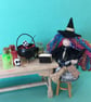 Rainbow Halloween Witch Doll Decoration 