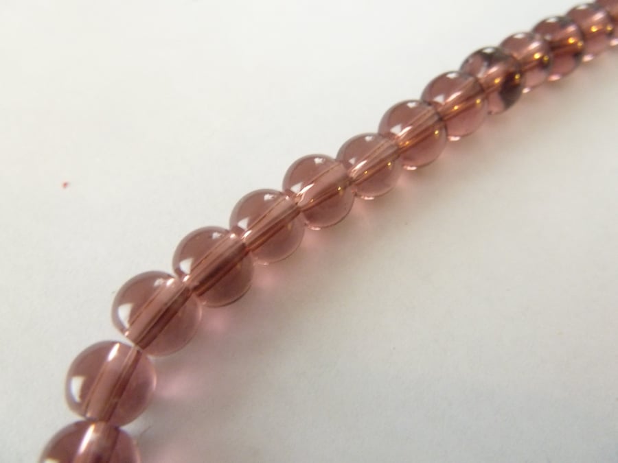 light purple 6mm beads