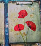 Dreamy Poppies with Golden Sparkles (SunPrint004) - Image 6