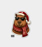 Unique Funny Christmas Gift Tags For Adults, 6pk - Cute Capybara In Sunglasses