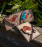 Feathered Friends Wooden Pin Set – Wren, Kingfisher & Robin (Set of 3) - Image 1