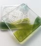 Set of two barware coasters, fused glass hot air balloon wine set, mug mats, avi - Image 8