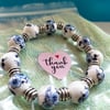 Beautiful Porcelain Beaded Bracelet 