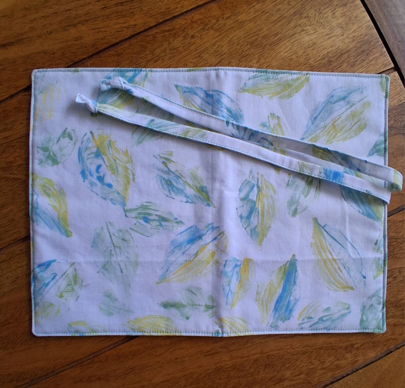 Hand Printed Crochet Hook Holder