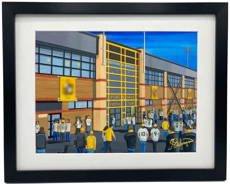 Port Vale F.C Vale Park Stadium. High Quality Framed Art Print