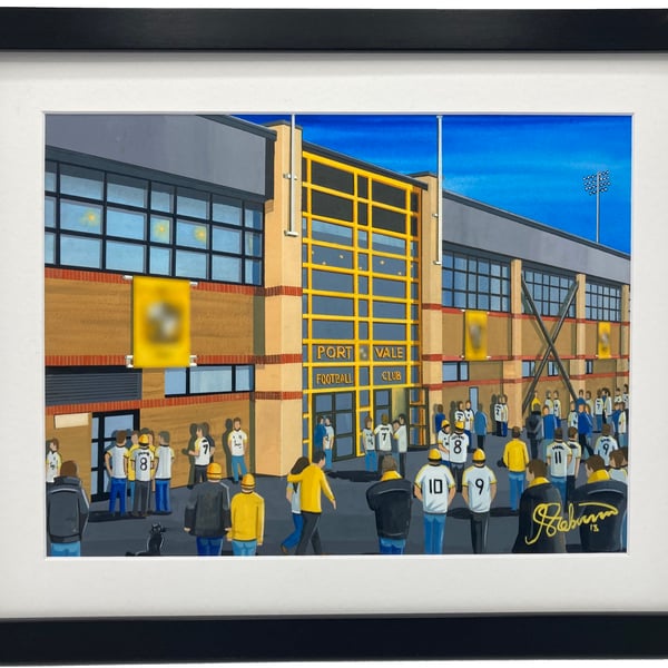 Port Vale F.C Vale Park Stadium. High Quality Framed Art Print