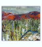 An original mixed media encaustic landscape - framed wax and oil painting - Image 3