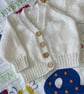 Newborn baby cardigan - Image 4