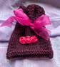 Hand knitted 100% woollen gift bag