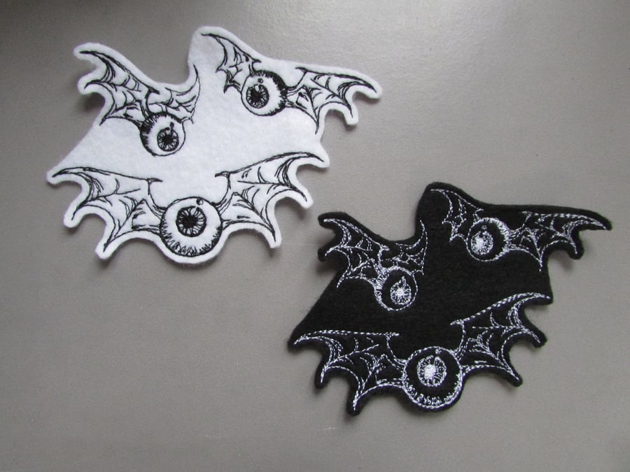 Flying Eyes Embroidered Sew on Applique Patch