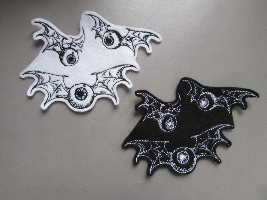 Flying Eyes Embroidered Sew on Applique Patch