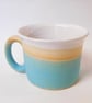 Mug Flared top Turquoise Blue ceramic. - Image 1