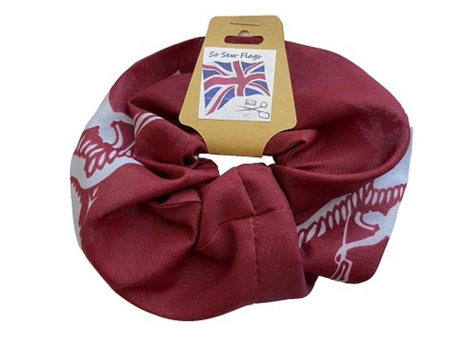 Pegasus Airborne Crest Flag Hair Scrunchie Scrunchies Accessory Band Elastic