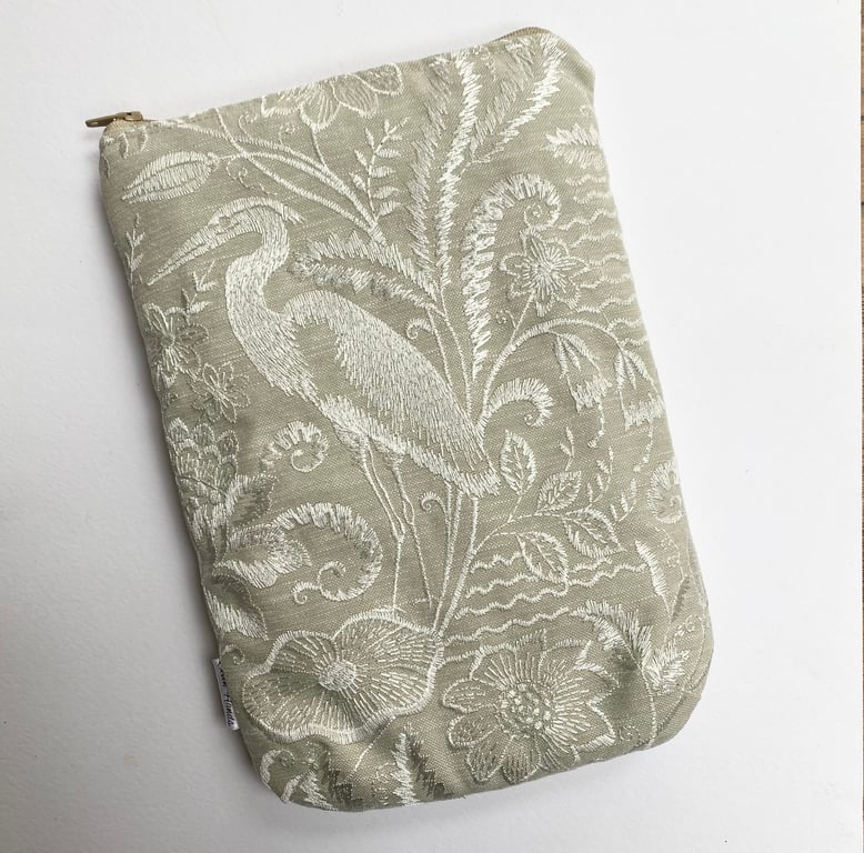 Heron and flower kindle tablet bag case sleeve pouch