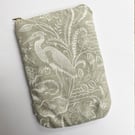 Heron and flower kindle tablet bag case sleeve pouch