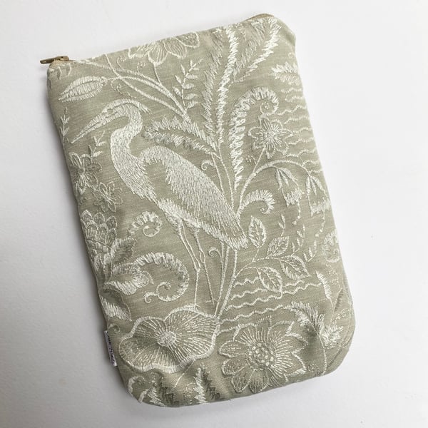 Heron and flower kindle tablet bag case sleeve pouch